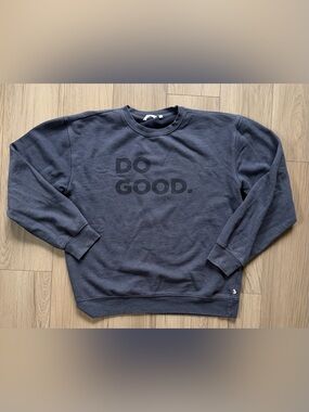 Cotopaxi Do Good Crewneck Sweatshirt Gray/Blue XL